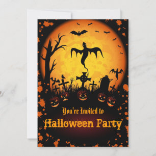 Uitnodiging voor Halloween Party