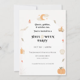 Uitnodiging voor Halloween Party