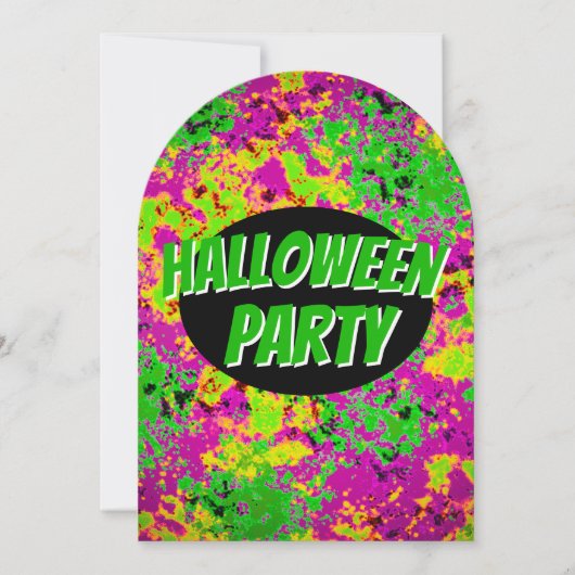 Uitnodiging voor Halloween Party (Voorkant)