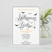 Uitnodiging voor Halloween Party (Staand voorkant)