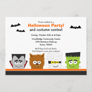 Uitnodiging voor Halloween Party