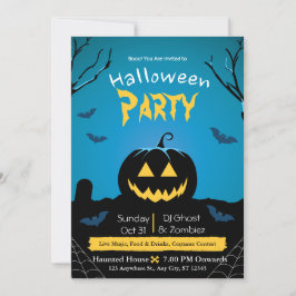 Uitnodiging voor Halloween Party