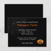 Uitnodiging voor Halloween Party (Voorkant / Achterkant)