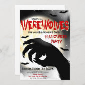 Uitnodiging voor Halloween Party (Voorkant / Achterkant)