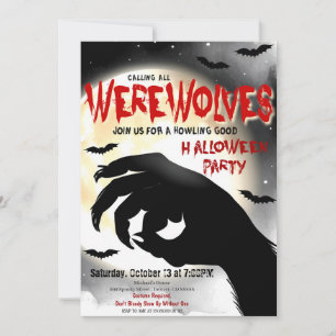 Uitnodiging voor Halloween Party