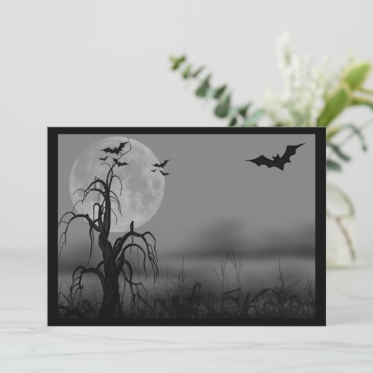 Uitnodiging voor Halloween, Trouwdag, Sweet Sixtee (Staand voorkant)