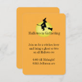 Uitnodiging voor Halloween Witch (Voorkant / Achterkant)