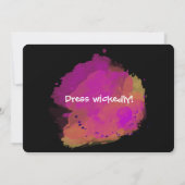 Uitnodiging voor Halloween Witch Bachelorette (Achterkant)