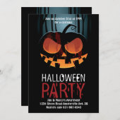 Uitnodiging voor Halloween-zorg (Voorkant / Achterkant)