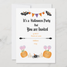 Uitnodiging voor Halloweenfeest