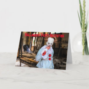 Uitnodiging voor Halloweenfeest. Kaart