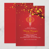 uitnodiging voor hangende lantaarn (Voorkant / Achterkant)