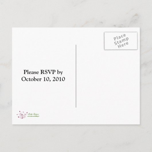 Uitnodiging voor Haunted Halloween Party (Achterkant)