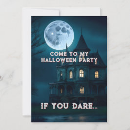 Uitnodiging voor Haunted Mansion Halloween Party