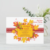 Uitnodiging voor herfst (Staand voorkant)
