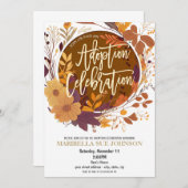 Uitnodiging voor herfst adoptie viering (Voorkant / Achterkant)