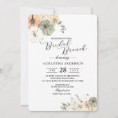 Uitnodiging voor herfst bruidsbrunch | Aquarel pom (Voorkant)