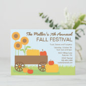 Uitnodiging voor herfst Festival (Staand voorkant)