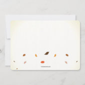 Uitnodiging voor Herfst Kip Feestje (Achterkant)