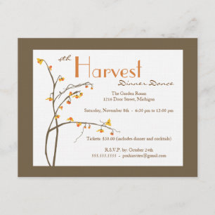 Uitnodiging voor herfst- of najaargebeurtenis