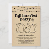 Uitnodiging voor Herfst Oogstfeest (Voorkant)