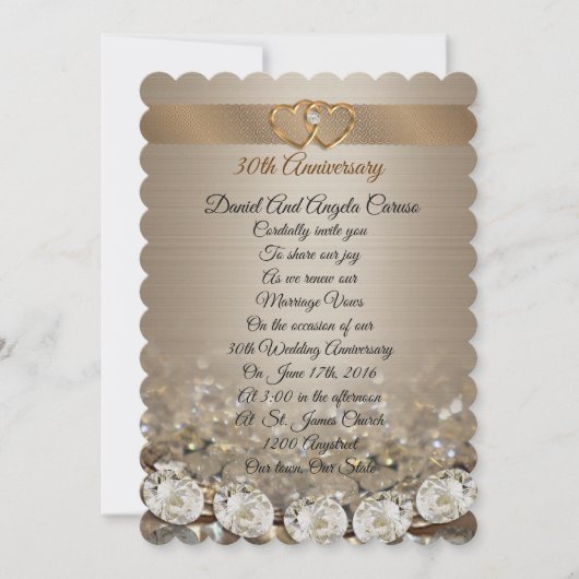 Uitnodiging voor hernieuwing van de huwelijksgelof (Voorkant)