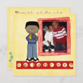 uitnodiging voor het aannemen van douche (Voorkant / Achterkant)