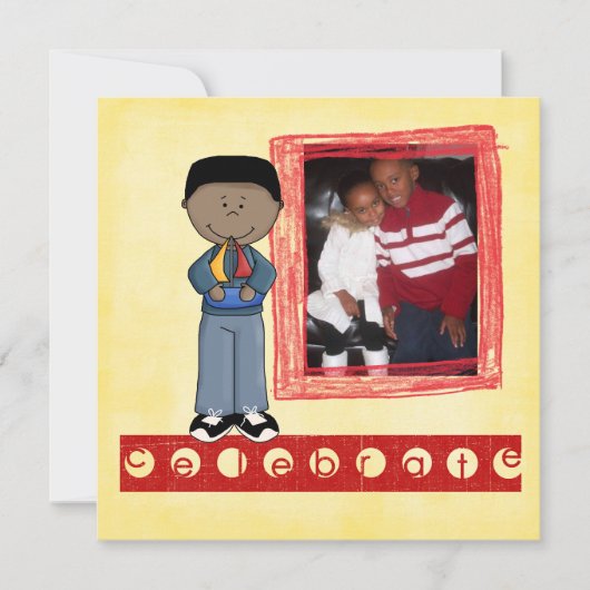 uitnodiging voor het aannemen van douche (Voorkant)