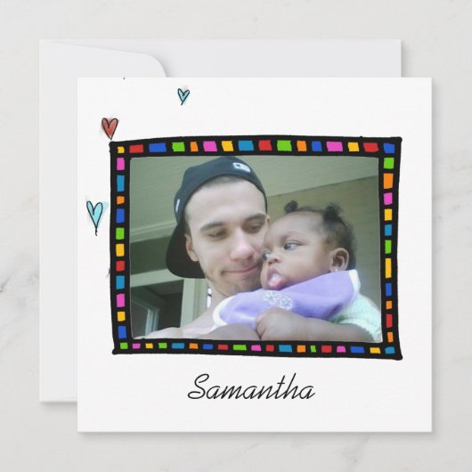 uitnodiging voor het aannemen van douche (Voorkant)