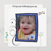 uitnodiging voor het aannemen van douche (Voorkant / Achterkant)