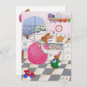 uitnodiging voor het bakken (Voorkant / Achterkant)