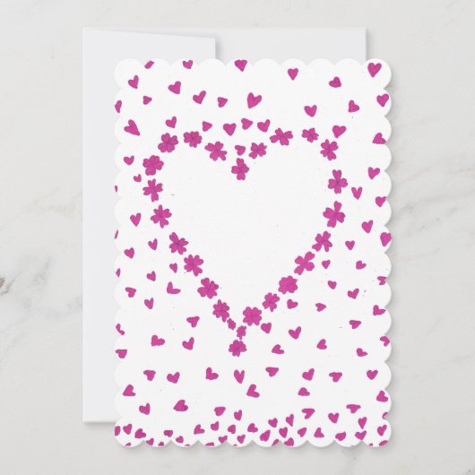 Uitnodiging voor het bloemblaadje (Voorkant)