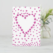 Uitnodiging voor het bloemblaadje (Staand voorkant)