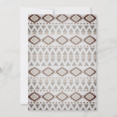 Uitnodiging voor het bruiloft van de Zuidwestelijk (Achterkant)