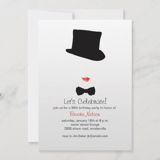 uitnodiging voor het cabaret (Voorkant)