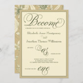 Uitnodiging voor het Christelijke Huwelijk 'Worden (Voorkant / Achterkant)