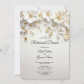 Uitnodiging voor het diner van de Ivory White Flor (Voorkant)