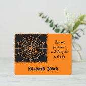 Uitnodiging voor het diner van de oranje spin Hall (Staand voorkant)