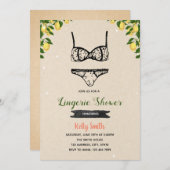 Uitnodiging voor het douchen van limonade en linge (Voorkant / Achterkant)