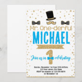 Uitnodiging voor het eerste verjaardagsfeestje van (Voorkant / Achterkant)