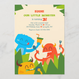 Uitnodiging voor het eten van monsters