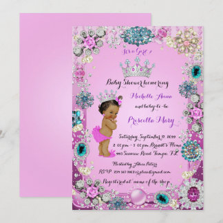 Uitnodiging voor het Etnisch Prinses Baby shower,