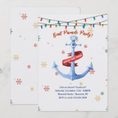 Uitnodiging voor het feest van de nautische botenp (Voorkant / Achterkant)