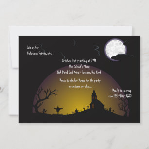 Uitnodiging voor het Halloweenfeest op de Kerkbegr