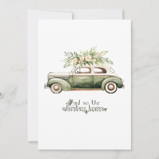 Uitnodiging voor het huwelijk. En zo begint het av (Voorkant)