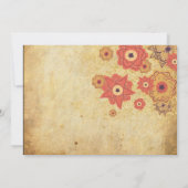  uitnodiging voor het huwelijk van Floral (Achterkant)