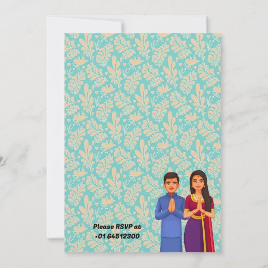 Uitnodiging voor het Indische Huis Warming Griha P (Achterkant)