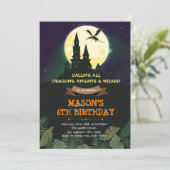 Uitnodiging voor het kasteel van Dragon (Staand voorkant)