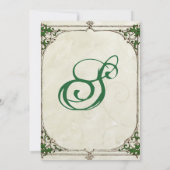  uitnodiging voor het Lijst Twig Ivy Wedding (Achterkant)