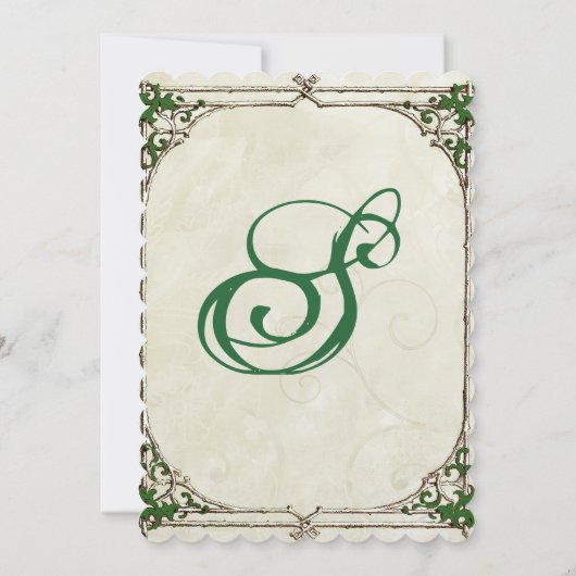 uitnodiging voor het Lijst Twig Ivy Wedding